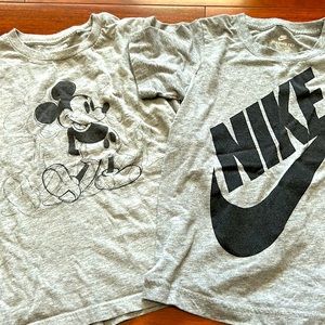 2 size 6 kids tees. Mickey shirt is H&M.